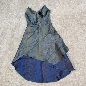 NWT BEBE Asymmetrical Wrap Sweetheart Dress